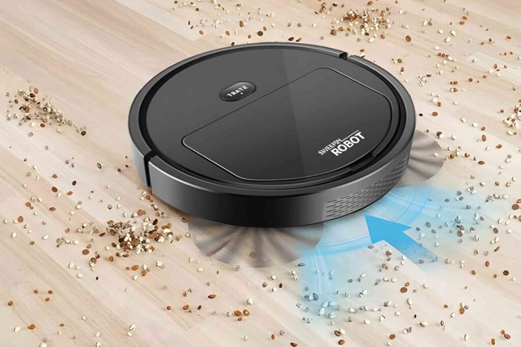 Smart Vacuum Cleaner सफाई करते हुए